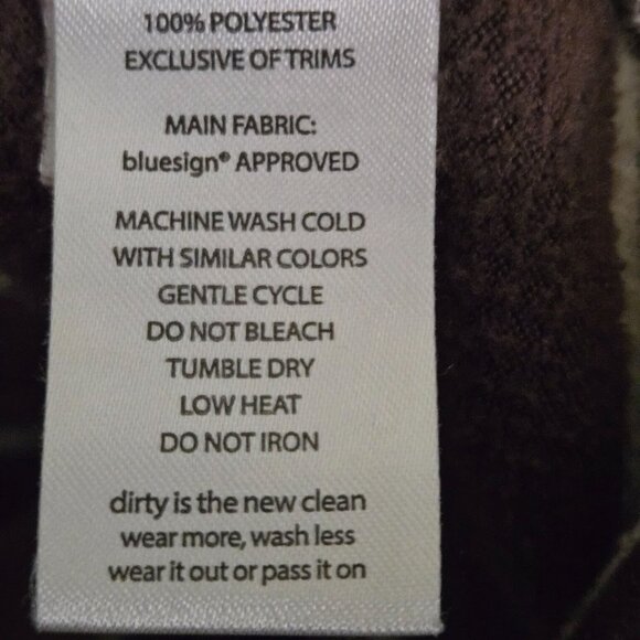 Toad&Co Cashmoore T Neck Pullover Brown Velour Striped Kangaroo Pocket Size XL - Picture 6 of 7